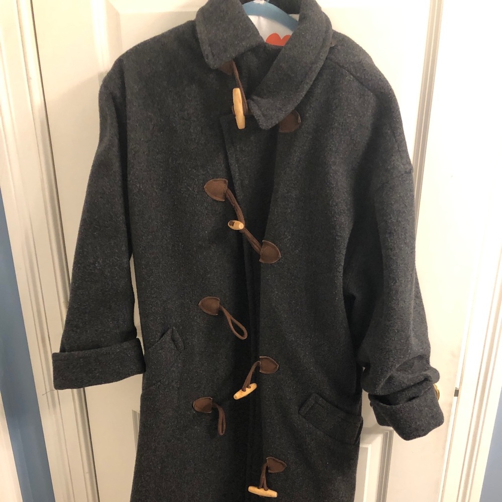Talbots long wool jacket in gray size 16